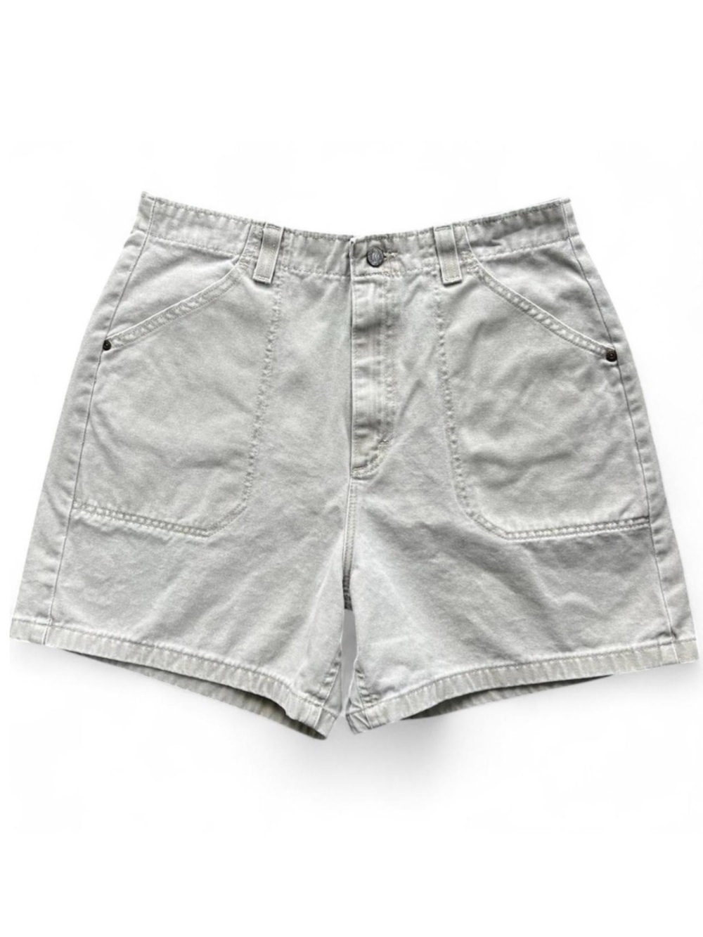Riders by Lee Vintage High Rise Carpenter Utility Shorts Khaki 100% Cotton 14